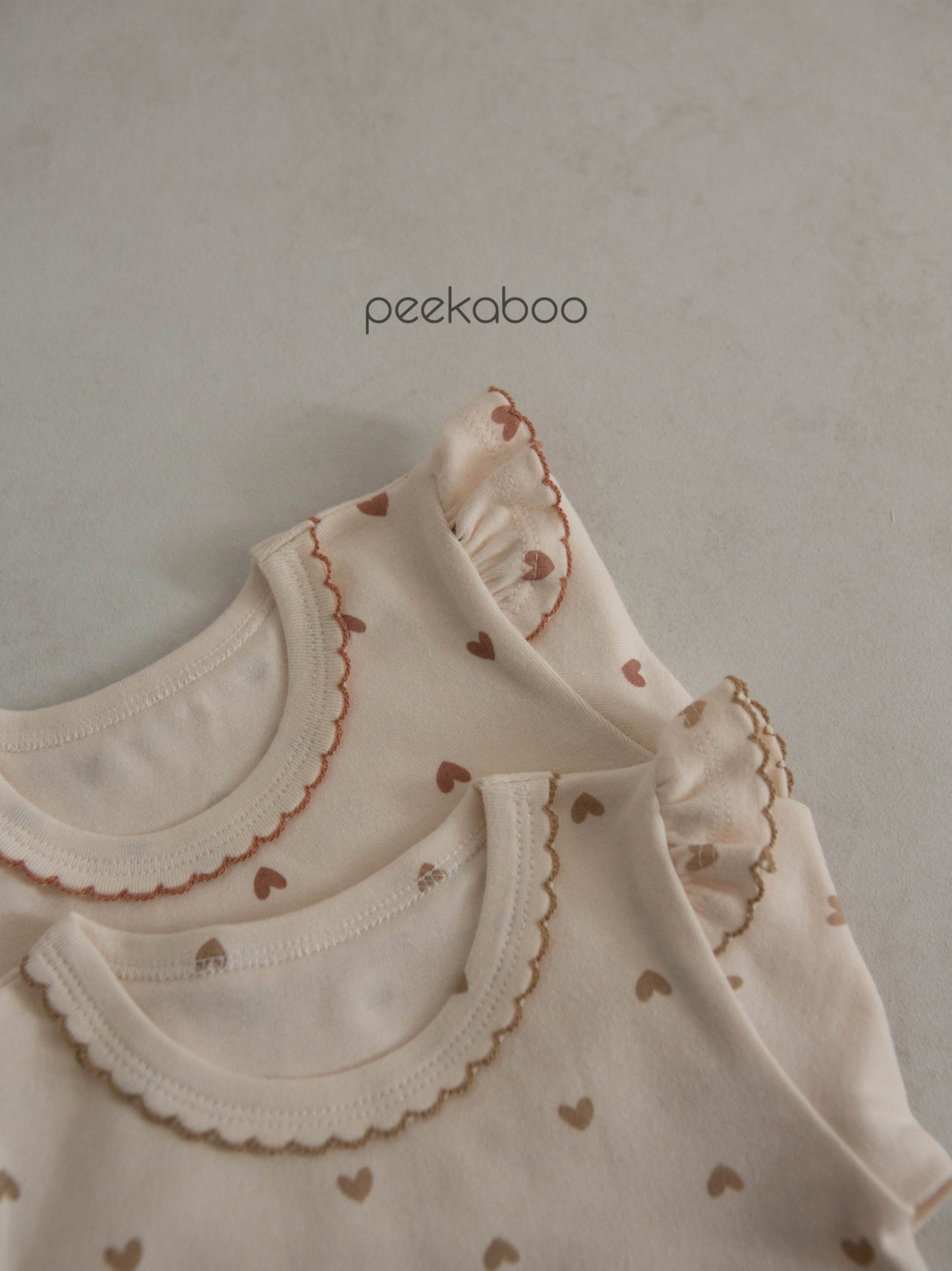 Sett með hjartamunstri