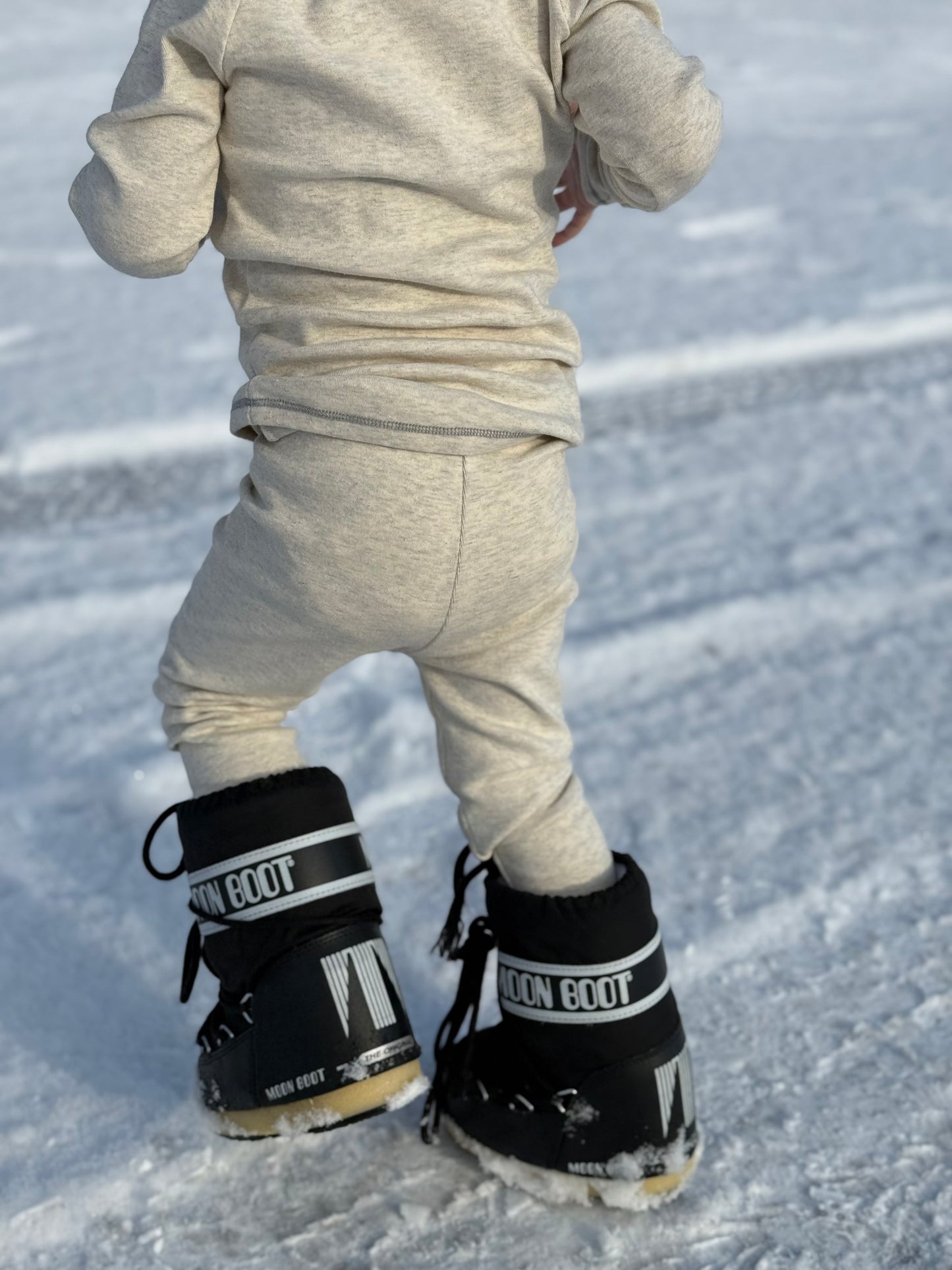 Totori bolur & leggings - white melange