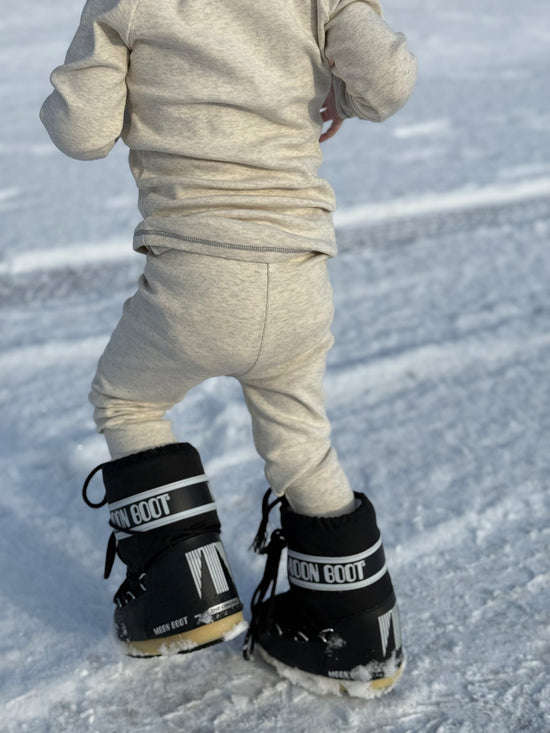 Totori bolur & leggings - white melange