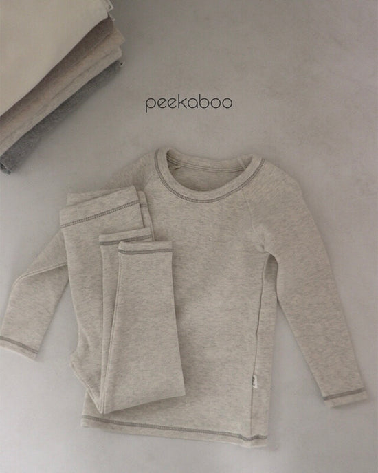 Totori bolur & leggings - white melange