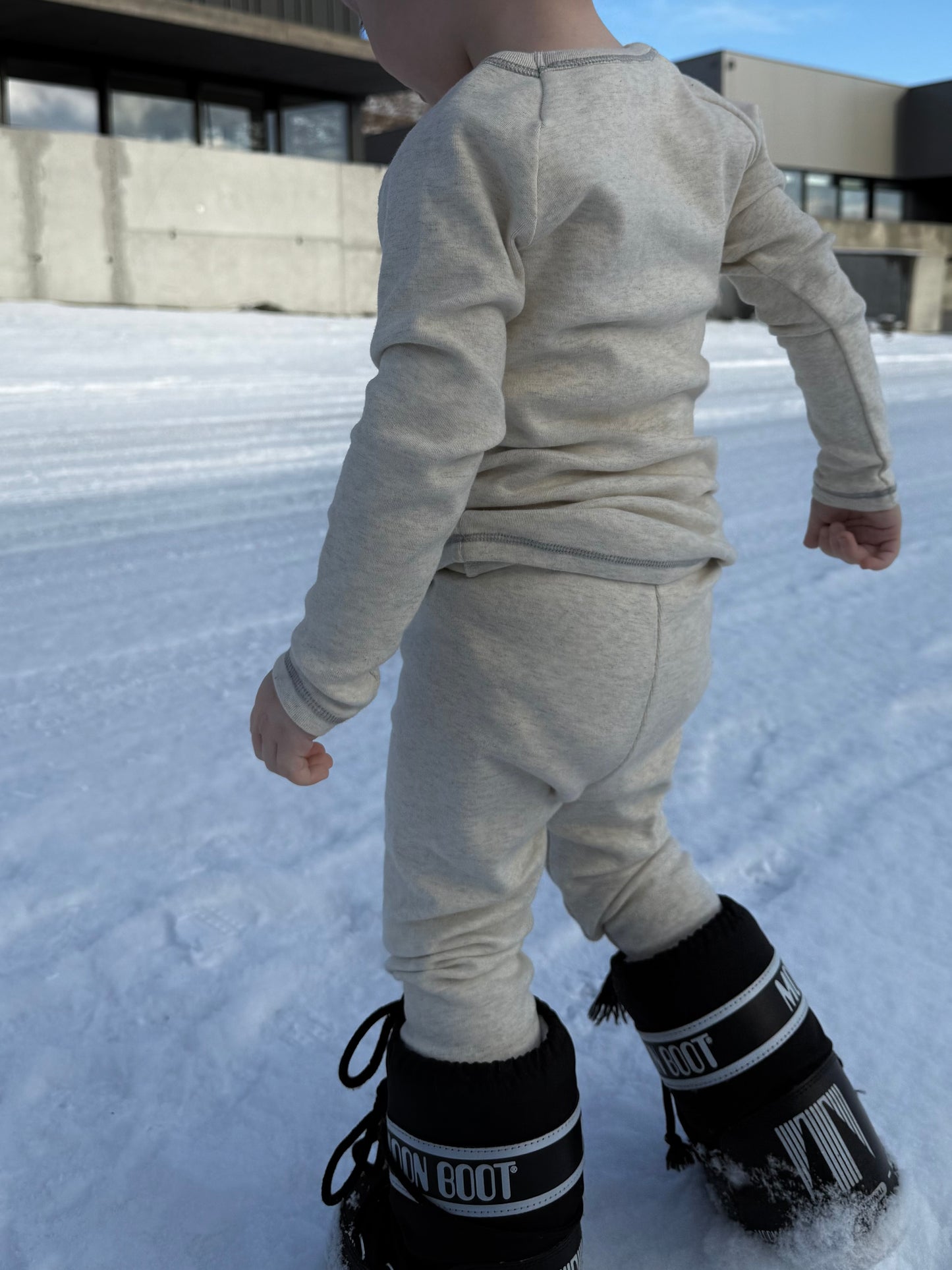 Totori bolur & leggings - white melange