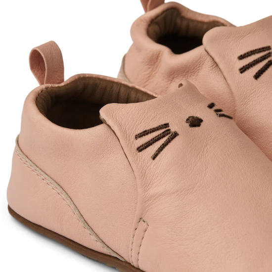Eliot Cat Leather Slippers
